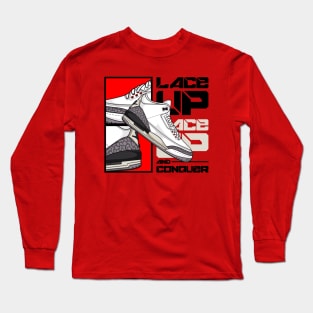 AJ 3 Retro White Cement Shoes Long Sleeve T-Shirt